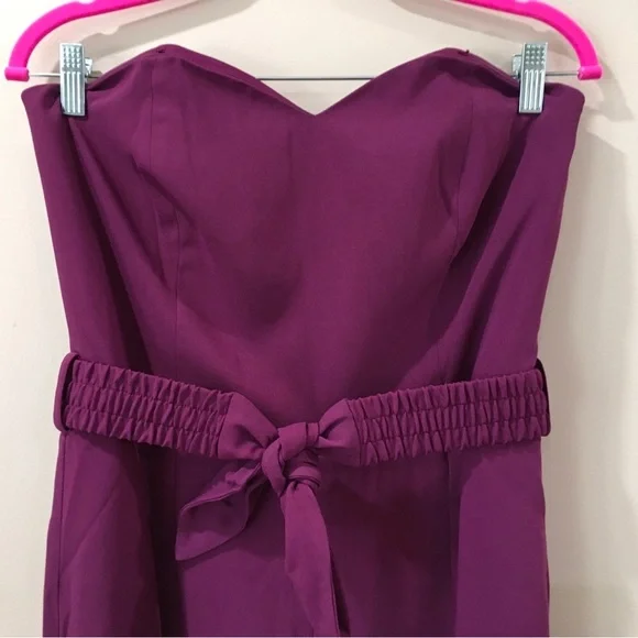 Lilly Pulitzer Women 8 Rosalie Strapless Jumpsuit Amarena Cherry Corset New - Picture 5 of 8